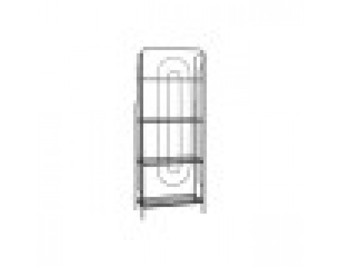 Лавица Home ESPRIT Черен Метал 60 x 27 x 160 cm