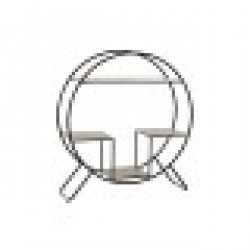 Лавица DKD Home Decor Черен Светло сив Метал Ела 90 x 30 x 100 cm (1) - Етажерки
