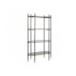 Лавица DKD Home Decor Черен Златен Метал Кристал 103 x 42 x 180 cm - Етажерки