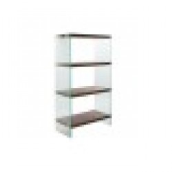 Лавица DKD Home Decor 80 x 40 x 150 cm Кристал Oрех Тъмно сив Дървен MDF - Етажерки