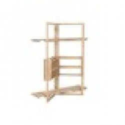 Лавица Home ESPRIT Естествен Дърво манго Дървен MDF 130 x 35 x 160 cm - Етажерки