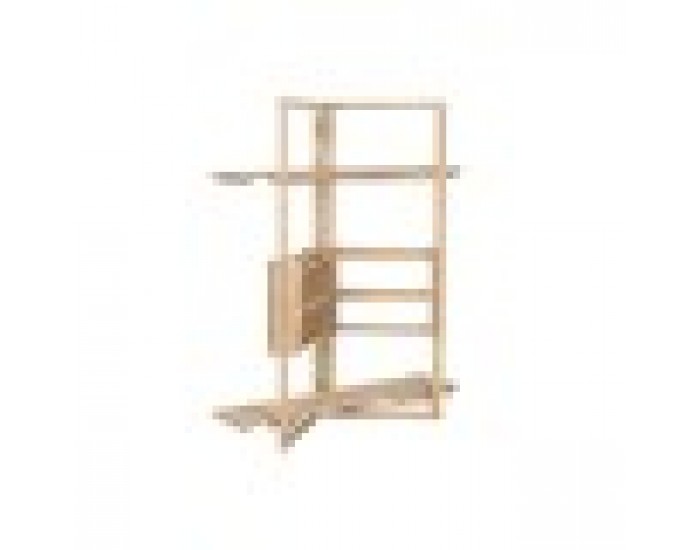 Лавица Home ESPRIT Естествен Дърво манго Дървен MDF 130 x 35 x 160 cm