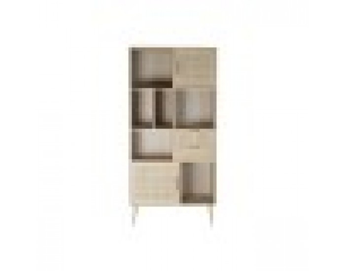Лавица Home ESPRIT Естествен Дърво от пауловния Дървен MDF 90 x 37 x 189 cm