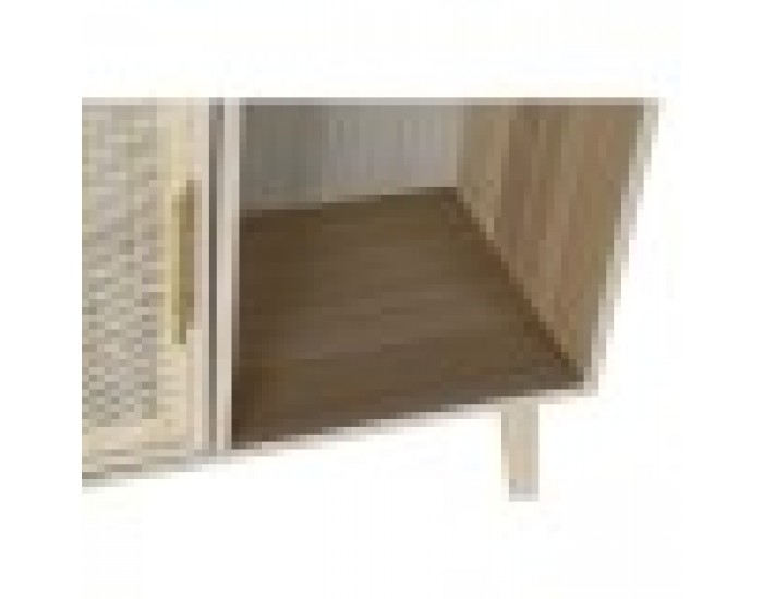 Лавица Home ESPRIT Естествен Дърво от пауловния Дървен MDF 90 x 37 x 189 cm