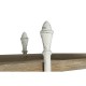 Лавица DKD Home Decor 190 x 40 x 200 cm Ела Естествен Метал Бял 40 % Метал
