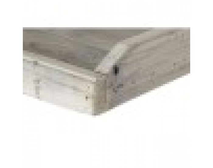 Лавица DKD Home Decor 190 x 40 x 200 cm Ела Естествен Метал Бял 40 % Метал