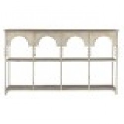Лавица Home ESPRIT Бял Естествен Метал 159 X 36,5 X 91 cm - Етажерки