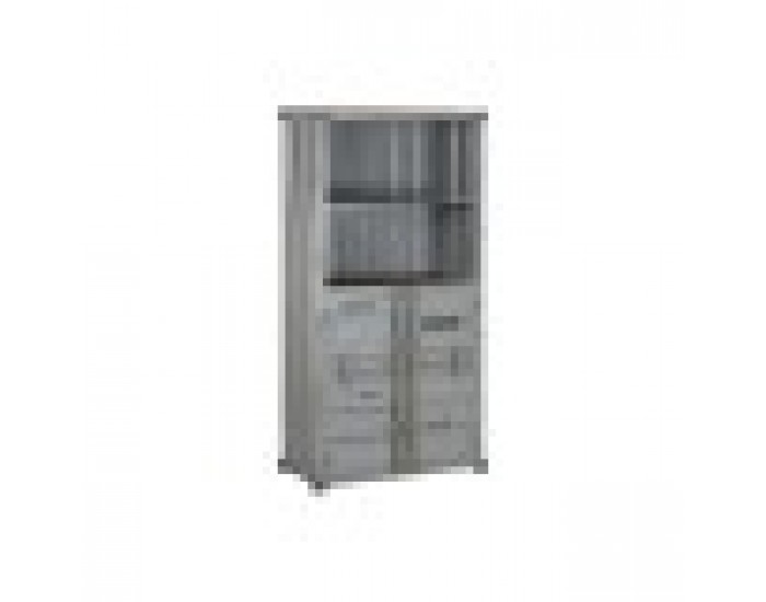 Лавица Home ESPRIT Сив Небесно синьо Метал Дървен MDF 87 x 44 x 168,5 cm