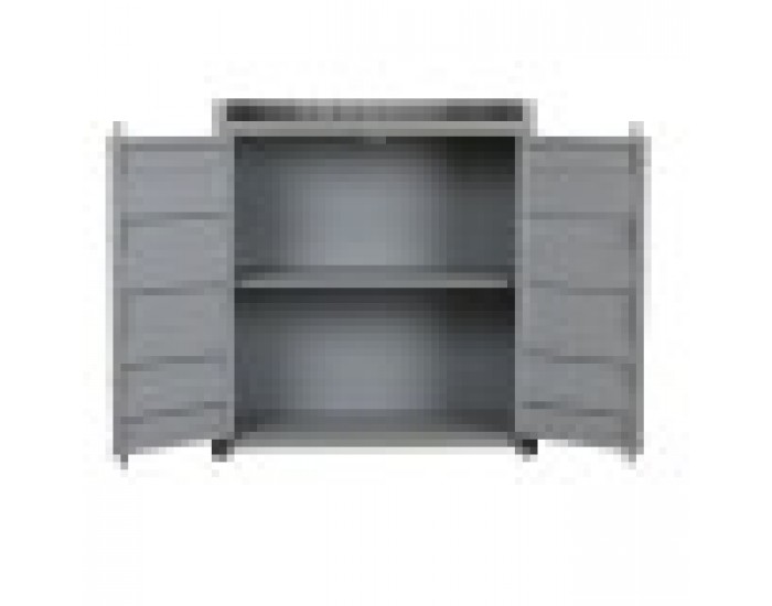 Лавица Home ESPRIT Сив Небесно синьо Метал Дървен MDF 87 x 44 x 168,5 cm