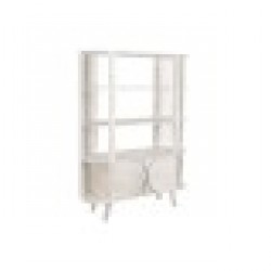 Лавица DKD Home Decor Бял Дърво манго 116 x 40 x 160 cm (1) - Етажерки