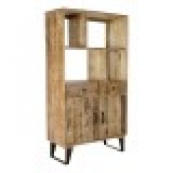 Лавица DKD Home Decor Метал Дърво манго (95 x 40 x 170 cm) - Етажерки