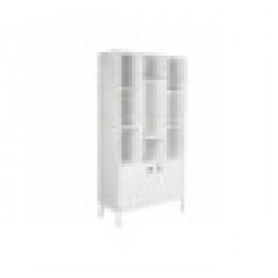 Лавица DKD Home Decor Бял Метал Дърво манго 90 x 40 x 180 cm - Етажерки