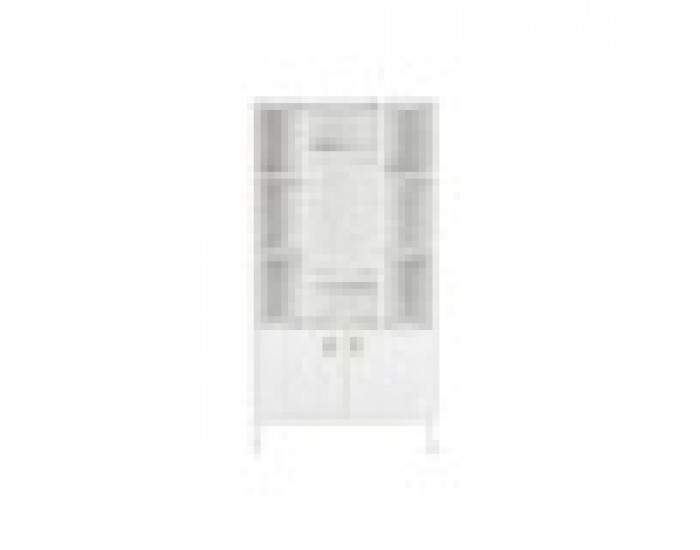 Лавица DKD Home Decor Бял Метал Дърво манго 90 x 40 x 180 cm