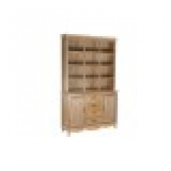 Стенен Шкаф DKD Home Decor Естествен 124,5 x 39 x 201,8 cm Ела Алуминий Дървен MDF - Етажерки