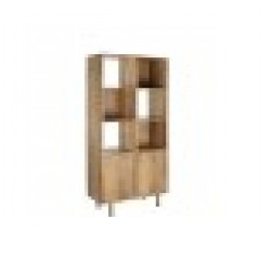 Лавица DKD Home Decor Естествен Златен Дърво манго (90 x 40 x 180 cm) - Етажерки