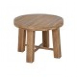 Помощна масичка Home ESPRIT Кафяв Ела Дървен MDF 60 x 60 x 45 cm - Холни маси