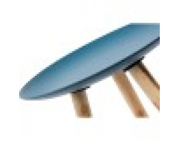 Помощна маса DKD Home Decor Син Кафяв Небесно синьо Бор Дървен MDF (44 x 44 x 35 cm) (2 броя)