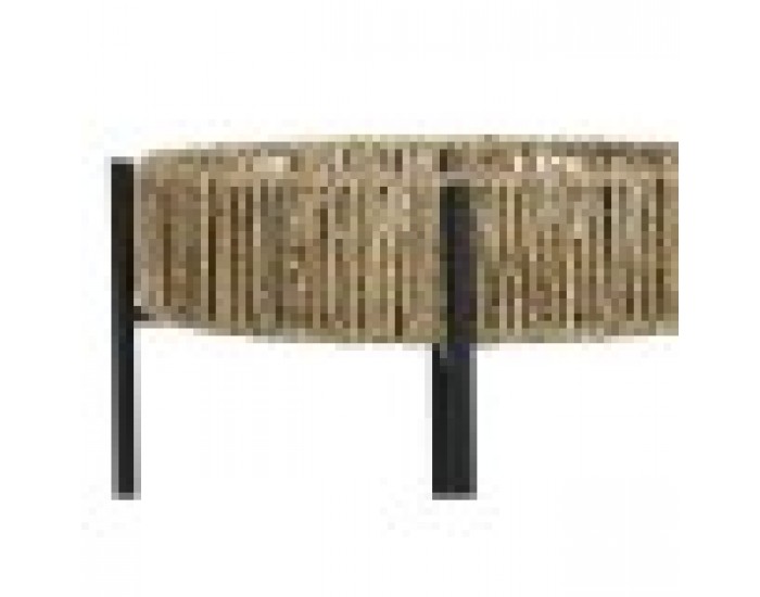 Комплект от 2 маси Home ESPRIT Черен Естествен Метал 49 x 49 x 44 cm