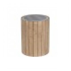 Помощна маса Home ESPRIT Естествен Ела Дървен MDF 36 x 36 x 45 cm - Холни маси