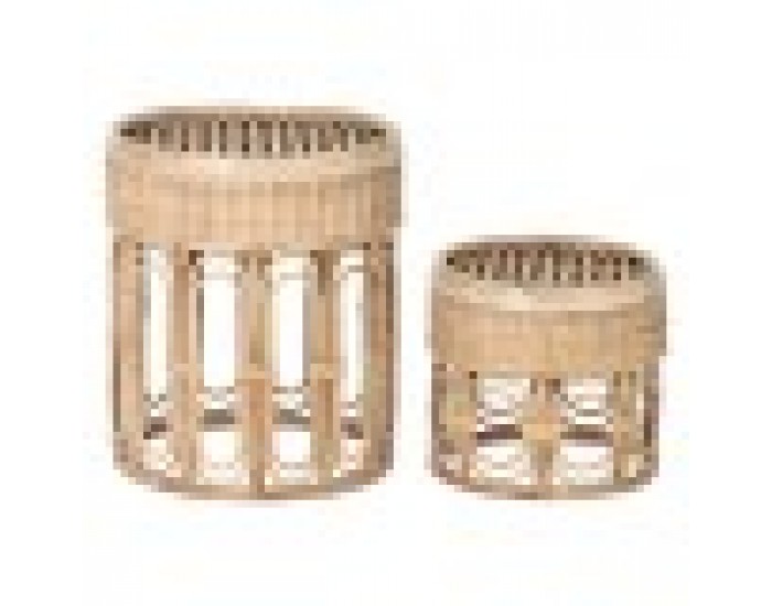 Помощна маса Home ESPRIT Естествен 42 x 42 x 47 cm Помощна маса Home ESPRIT Естествен 42 x 42 x 47 cm