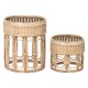 Помощна маса Home ESPRIT Естествен 42 x 42 x 47 cm Помощна маса Home ESPRIT Естествен 42 x 42 x 47 cm