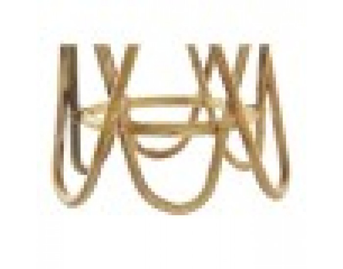 Помощна маса DKD Home Decor Кафяв Pатан Тропически (38 x 38 x 41,7 cm)