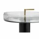 Помощна маса DKD Home Decor Кристал Черен Прозрачен Желязо 41 x 41 x 57 cm Помощна маса DKD Home Decor Кристал Черен Прозрачен Желязо 41 x 41 x 57 cm