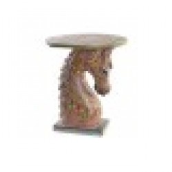 Помощна маса DKD Home Decor 39 x 39 x 47 cm Червен Многоцветен Дърво манго - Холни маси