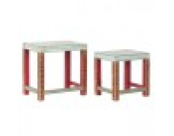 Помощна маса DKD Home Decor Акрилен Дърво манго (2 pcs) (45 x 30 x 45 cm) (34 x 25.5 x 37.5 cm) Помощна маса DKD Home Decor Акрилен Дърво манго (2 pcs) (45 x 30 x 45 cm) (34 x 25.5 x 37.5 cm)