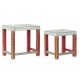 Помощна маса DKD Home Decor Акрилен Дърво манго (2 pcs) (45 x 30 x 45 cm) (34 x 25.5 x 37.5 cm) Помощна маса DKD Home Decor Акрилен Дърво манго (2 pcs) (45 x 30 x 45 cm) (34 x 25.5 x 37.5 cm)