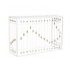 Console Home ESPRIT Бял Златен Огледало 120 x 40 x 80 cm - Маси