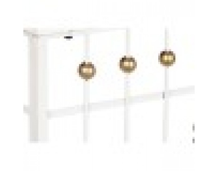 Console Home ESPRIT Бял Златен Огледало 120 x 40 x 80 cm