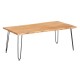 Помощна маса Live Edge 120 x 60 x 46 cm Кафяв Черен Aкациево дърво Помощна маса Live Edge 120 x 60 x 46 cm Кафяв Черен Aкациево дърво