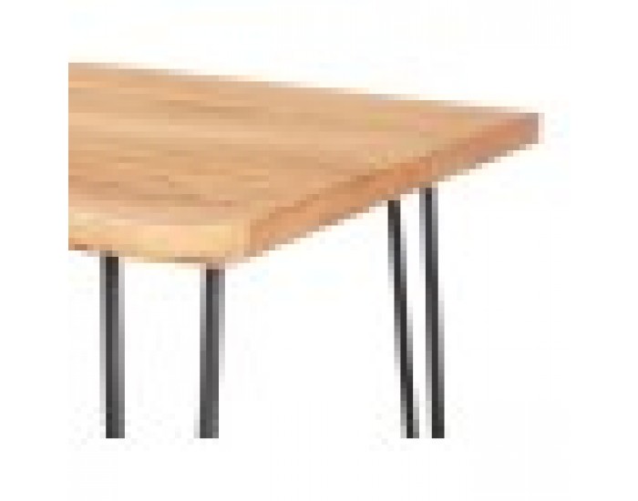 Помощна маса Live Edge 120 x 60 x 46 cm Кафяв Черен Aкациево дърво Помощна маса Live Edge 120 x 60 x 46 cm Кафяв Черен Aкациево дърво