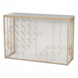 Конзола DKD Home Decor Огледало, Златен, Метал, 120 x 40 x 80 cm - Холни маси