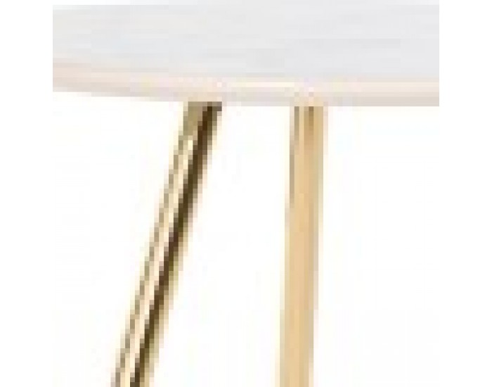 Комплект от 2 маси DKD Home Decor Метал Бял Смола (46 x 46 x 45 cm)