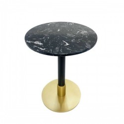 Помощна маса DKD Home Decor 45 x 45 x 51 cm Черен Метал Мрамор - Холни маси