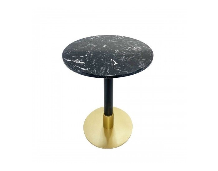 Помощна маса DKD Home Decor 45 x 45 x 51 cm Черен Метал Мрамор Помощна маса DKD Home Decor 45 x 45 x 51 cm Черен Метал Мрамор