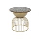 Помощна маса DKD Home Decor 55,5 x 55,5 x 53 cm Ела Метал Помощна маса DKD Home Decor 55,5 x 55,5 x 53 cm Ела Метал