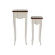 Комплект от 2 маси DKD Home Decor Бял Кафяв (2 pcs) (35 x 35 x 80 cm) Комплект от 2 маси DKD Home Decor Бял Кафяв (2 pcs) (35 x 35 x 80 cm)