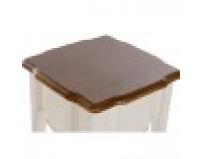 Комплект от 2 маси DKD Home Decor Бял Кафяв (2 pcs) (35 x 35 x 80 cm) Комплект от 2 маси DKD Home Decor Бял Кафяв (2 pcs) (35 x 35 x 80 cm)