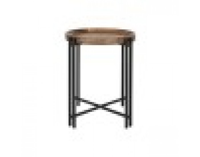 Помощна масичка Home ESPRIT Дървен Метал 50 x 50 x 60 cm