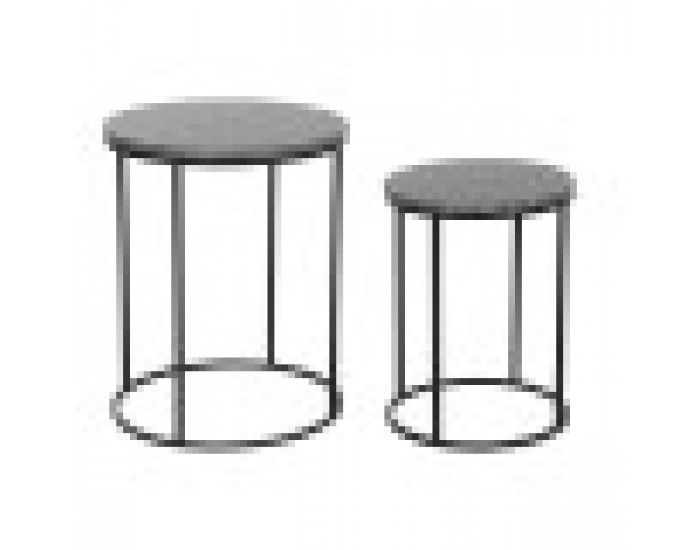 Комплект от 2 маси DKD Home Decor Черен 46 x 46 x 58 cm