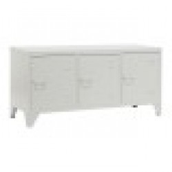 ТВ шкаф Home ESPRIT Бял Метал 120 x 40 x 58 cm - Маси