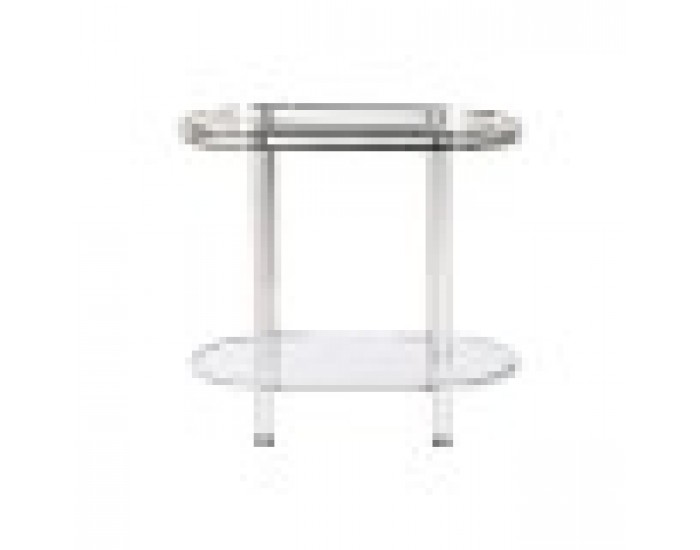 Помощна маса Home ESPRIT Сребрист Стомана Огледало 70 x 35 x 63 cm