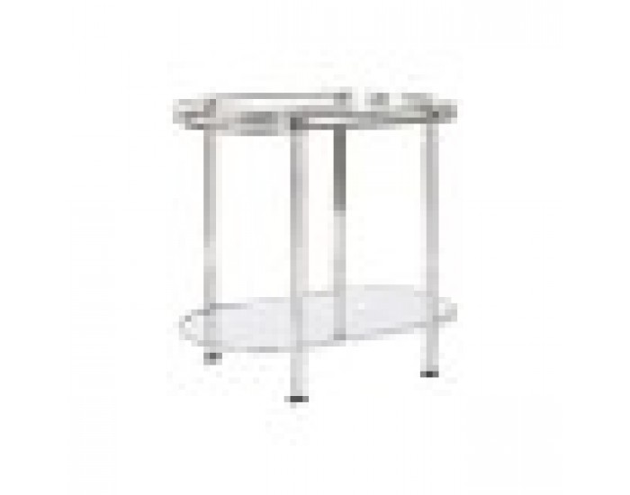 Помощна маса Home ESPRIT Сребрист Стомана Огледало 70 x 35 x 63 cm