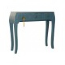 Конзола DKD Home Decor Ела Син Дървен MDF 96 x 26 x 80 cm - Холни маси