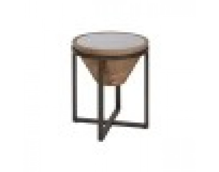 Помощна маса Home ESPRIT Черен Естествен Кристал Ела 46 x 46 x 55,5 cm