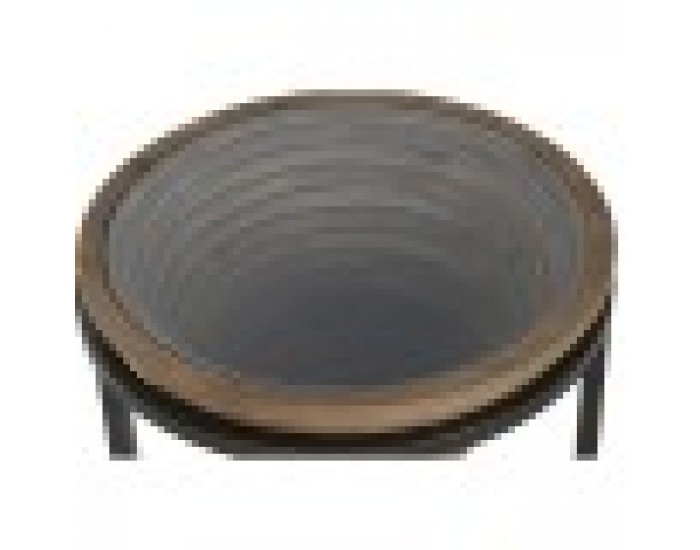 Помощна маса Home ESPRIT Черен Естествен Кристал Ела 46 x 46 x 55,5 cm