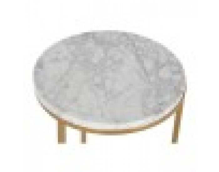 Комплект от 2 маси Home ESPRIT Златен Метал Мрамор 40 x 40 x 64 cm